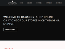 Tablet Screenshot of dawsonsdepartmentstore.co.uk